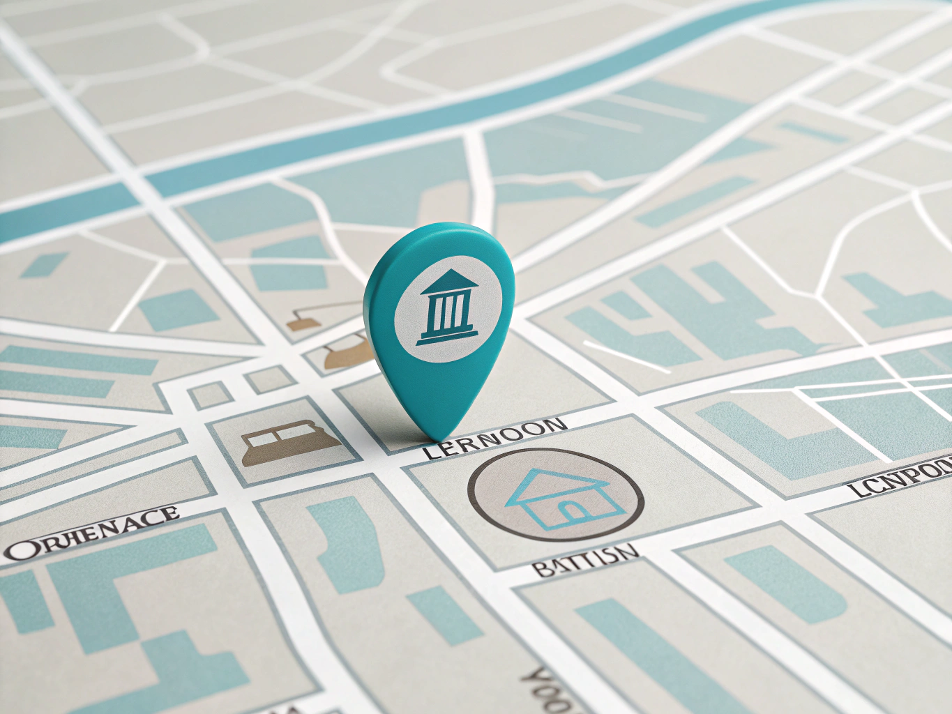 Local business appearing on a digital map search