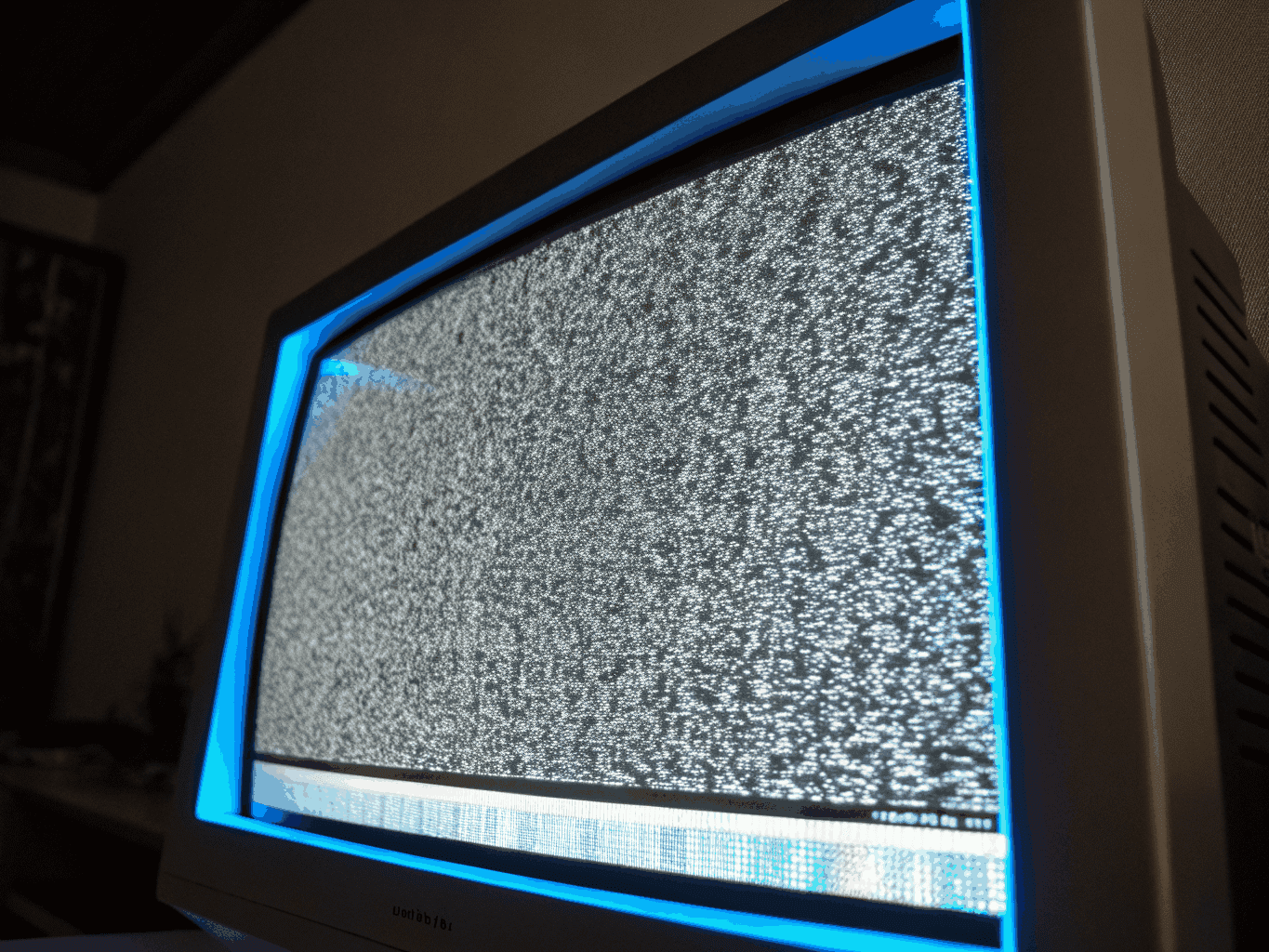 Abstract digital static representing market noise and low visibility