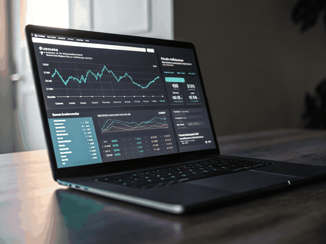 Technical SEO audit dashboard showing data visualizations