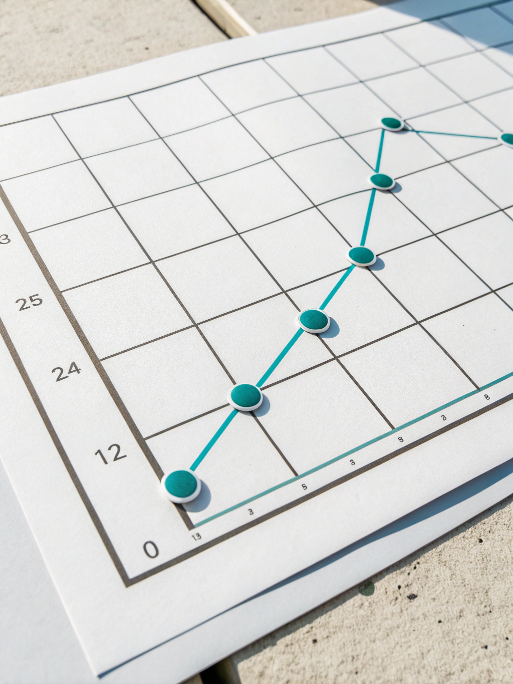 Graph showing upward organic traffic growth