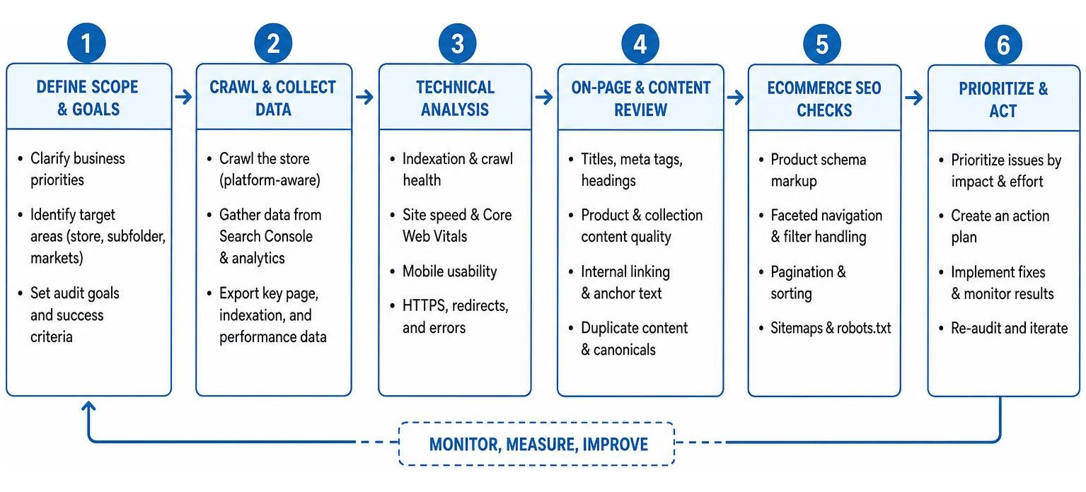Strategic Shopify SEO Audit Process Framework