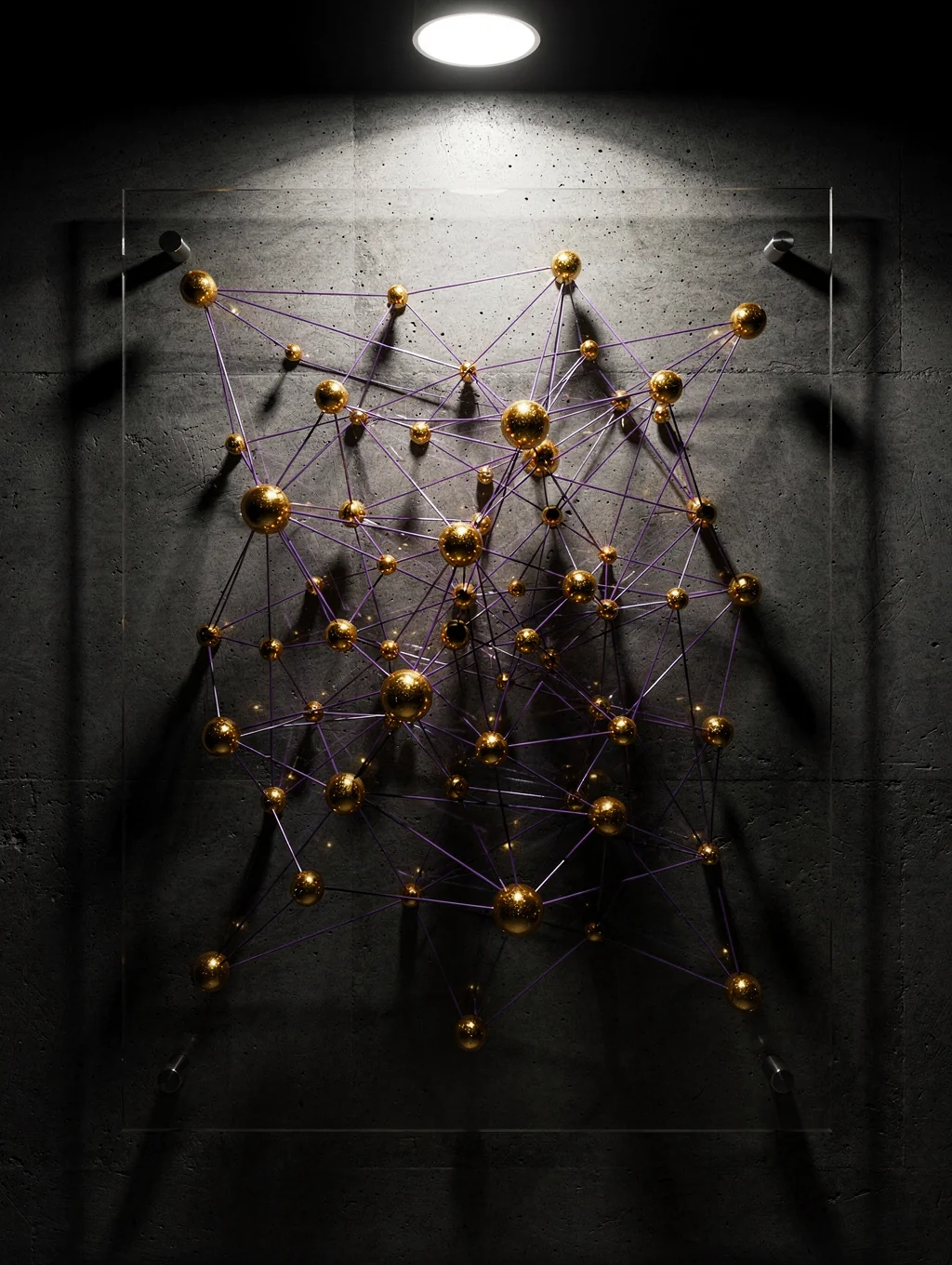 Digital network visualization representing high-quality legal backlinks