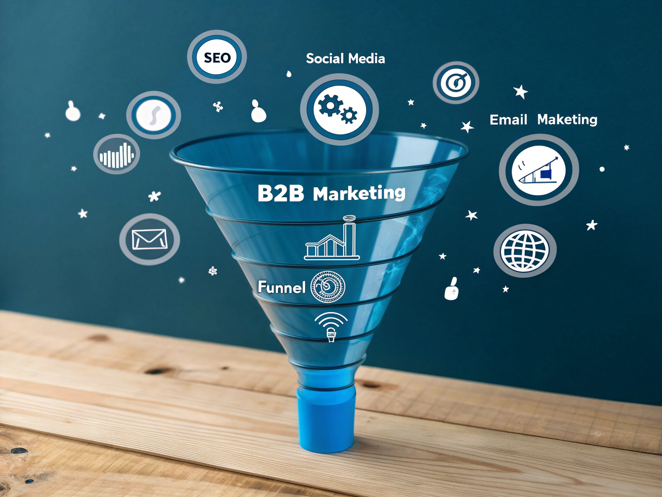 B2B Buyer Journey SEO Diagram