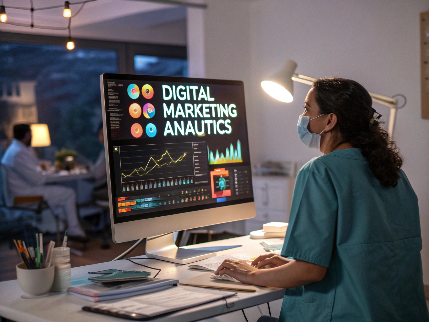 Dental practice local search ranking chart showing SEO growth