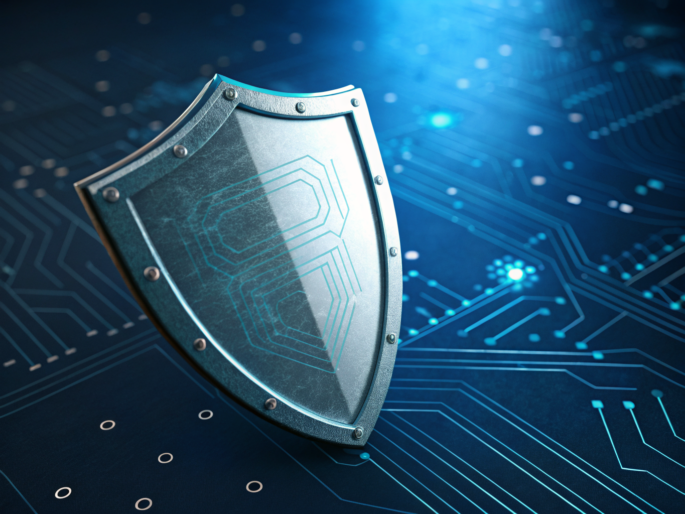 Abstract representation of digital security and data protection