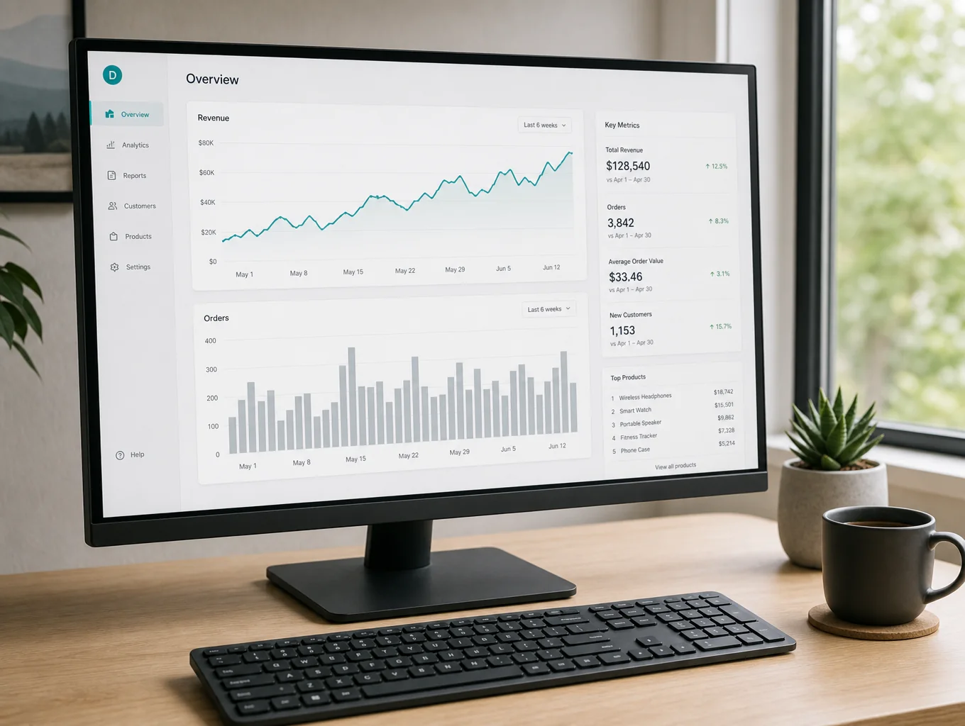 Etsy shop performance dashboard preview