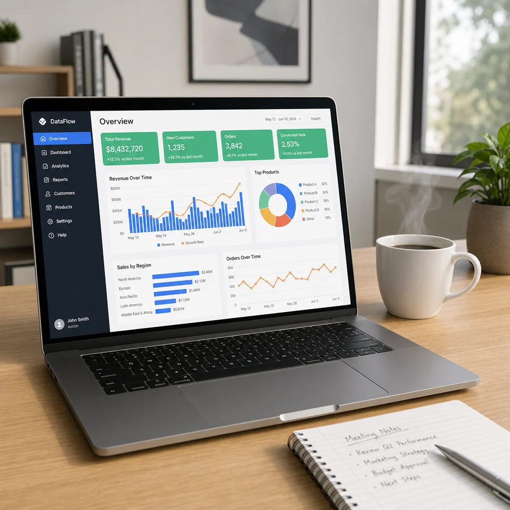 Fintech website audit dashboard review preview