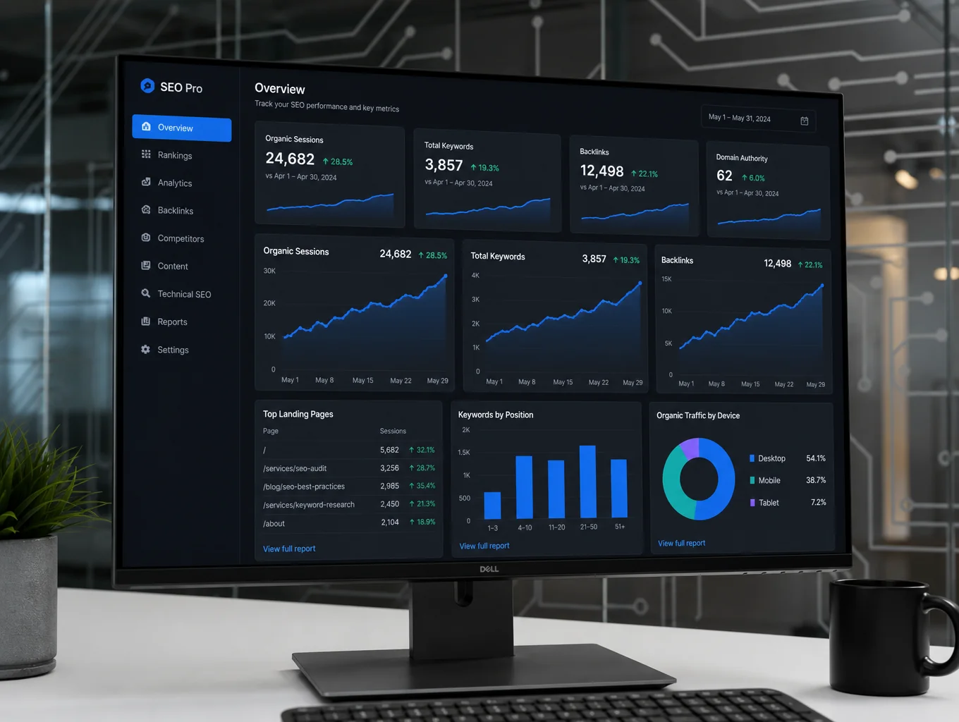 Multi-Location Franchise SEO Performance Dashboard