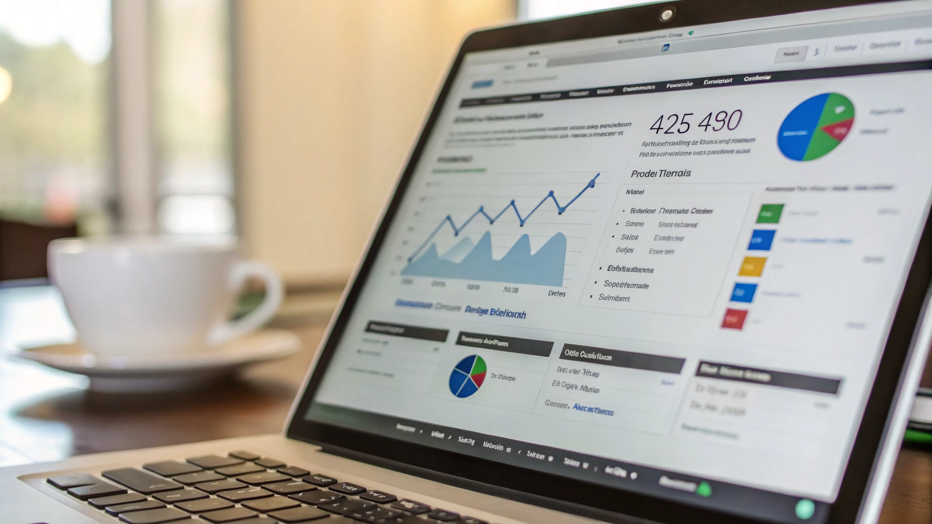 Growth system framework dashboard visualization