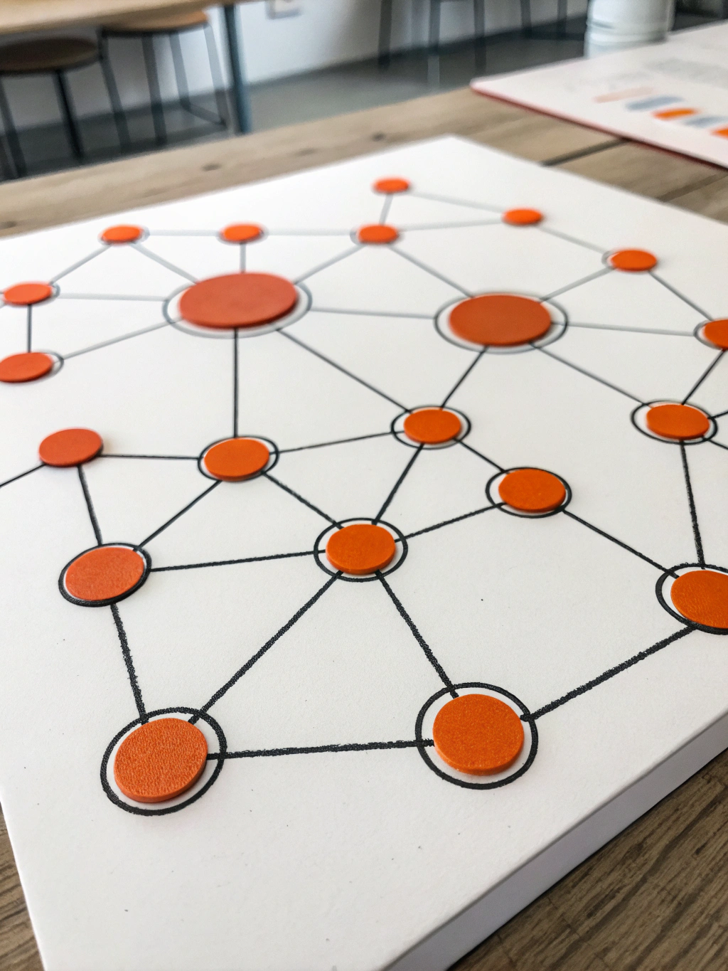 Data visualization of local business directory connections