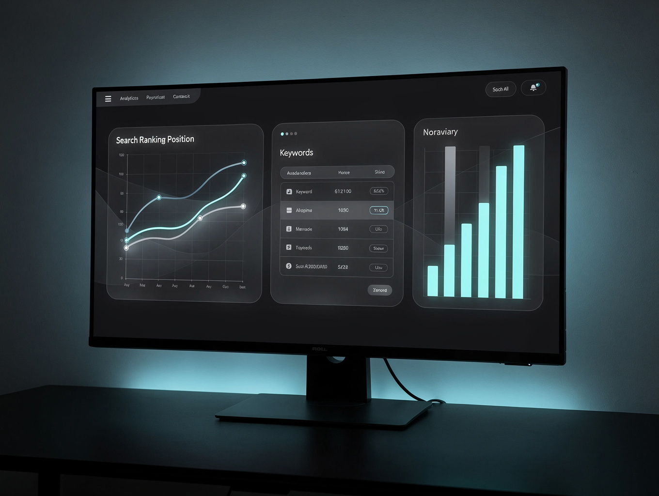 Local search rankings and Google Business Profile performance dashboard overview