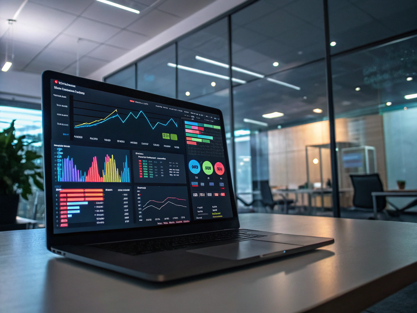 Marketing performance dashboard showing increased lead conversions