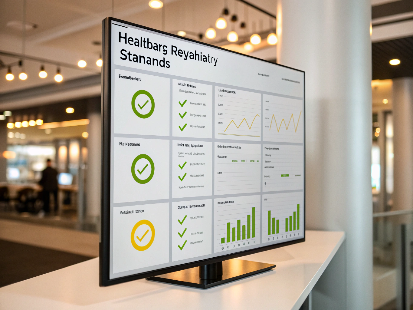 Medical practice compliance and search visibility dashboard