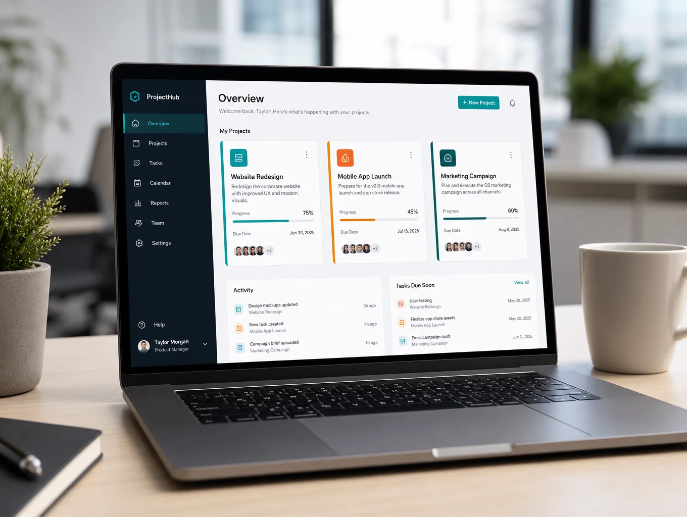 SmallBizSEO remote collaboration tools dashboard