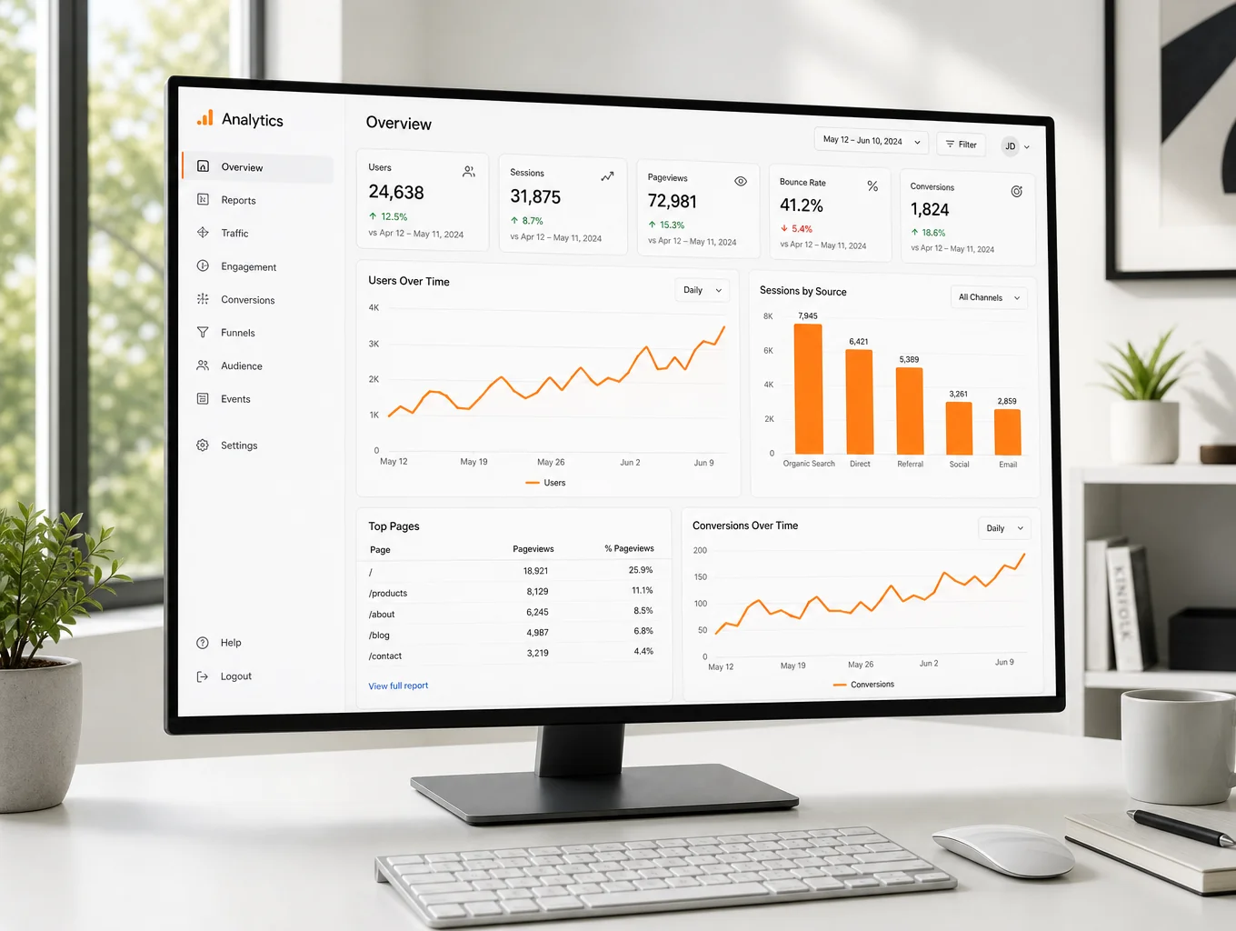 Live task management portal dashboard