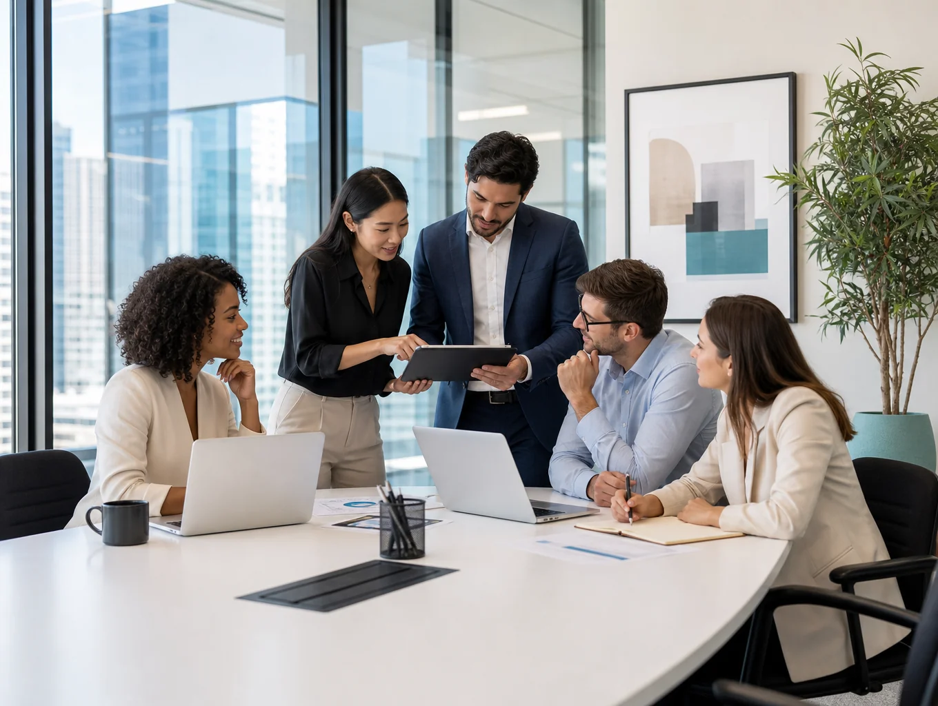Professional team conducting digital strategy discovery