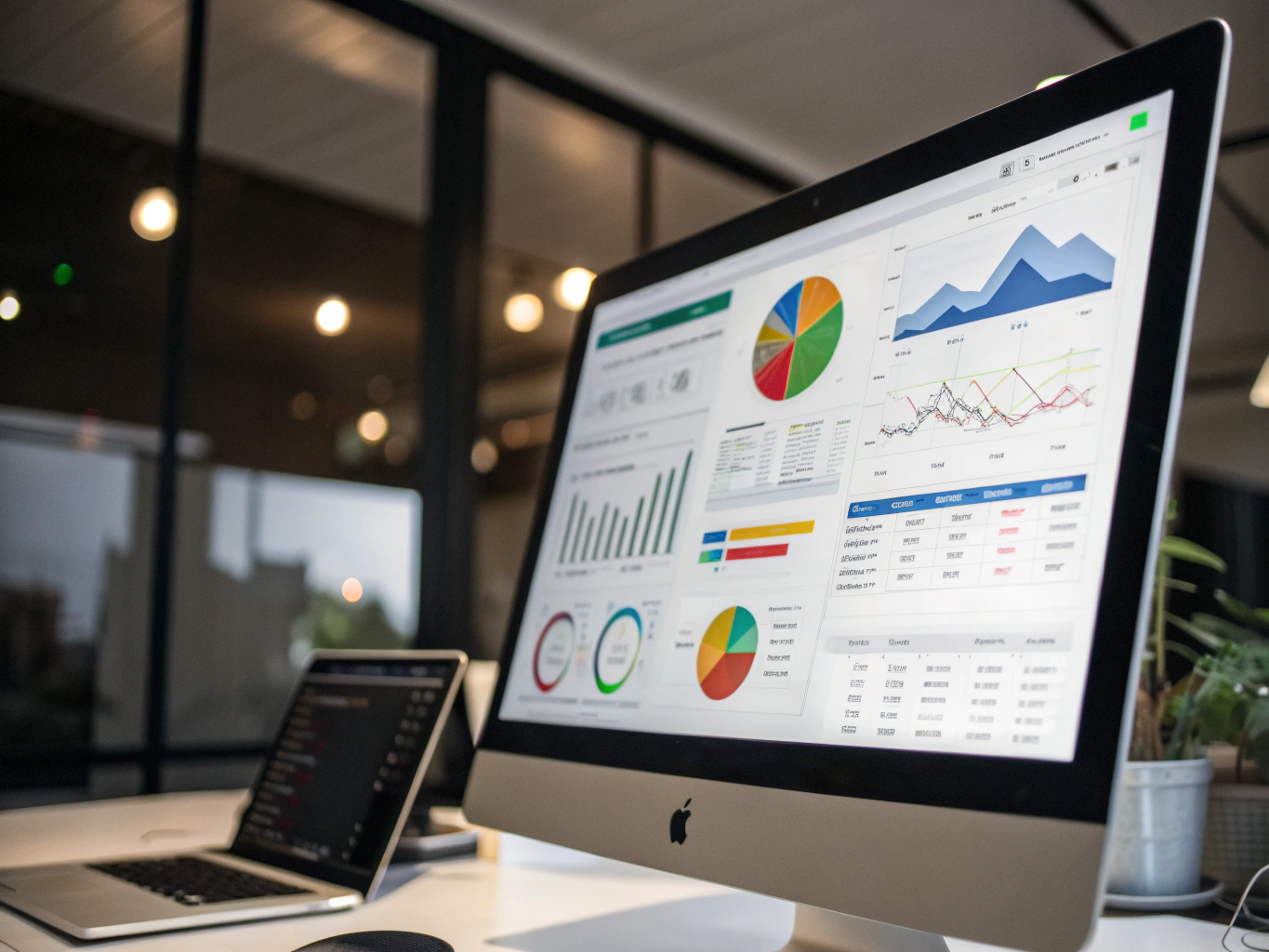 WEBPRO transparent analytics dashboard preview showing client data